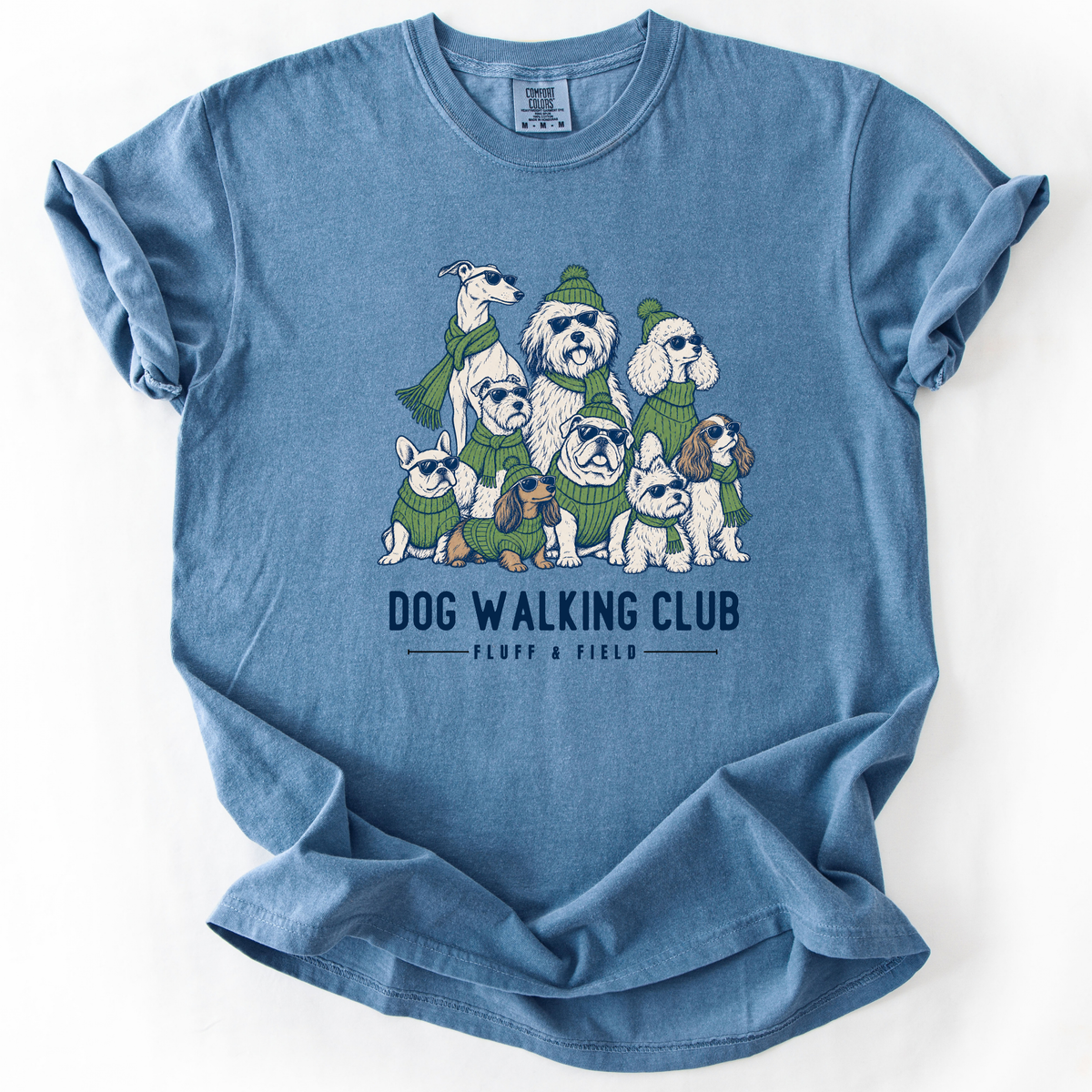 Dog Walking Club Group Pic T-Shirt