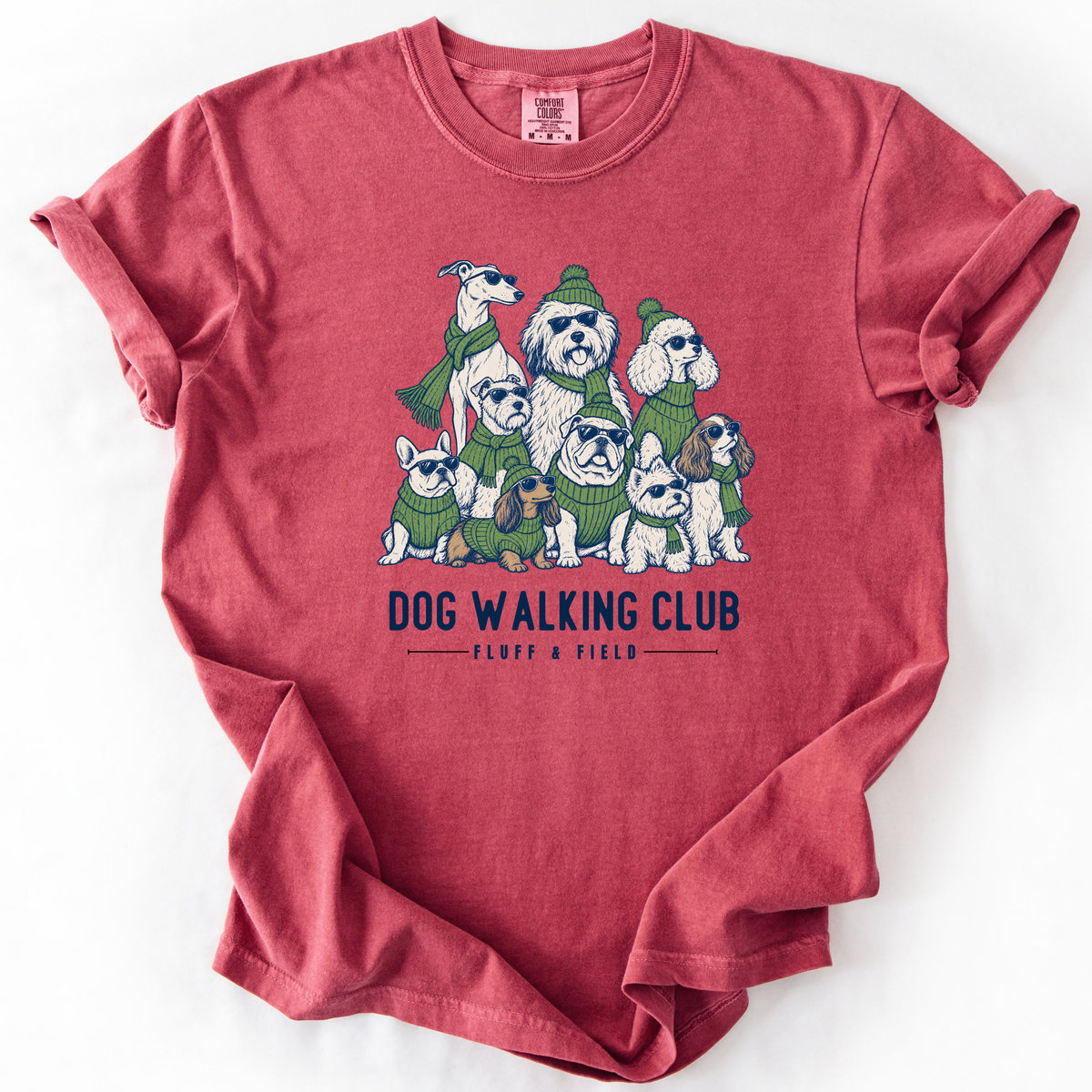 Dog Walking Club Group Pic T-Shirt