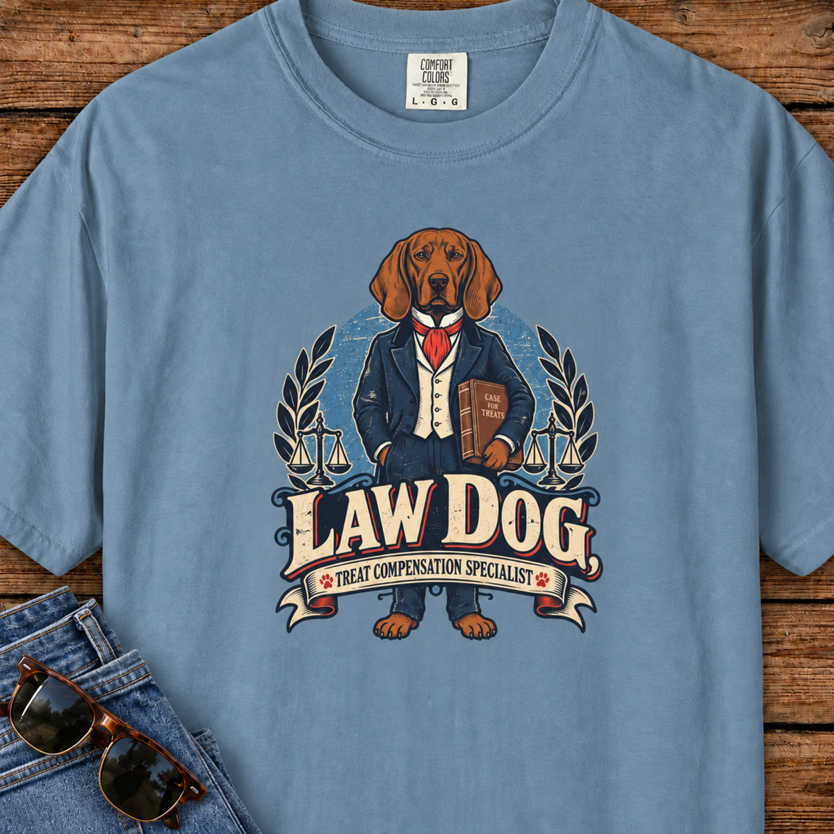 Law Dog - Treat Compensation Specialist T-Shirt