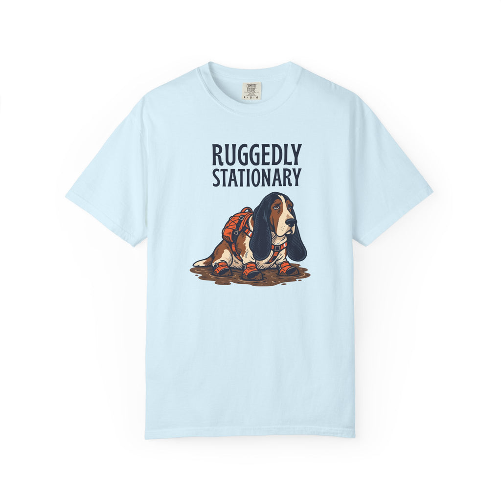 Ruggedly Stationary Basset Hound T-Sirt
