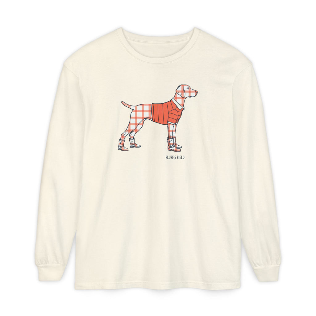 The Coral Windowpane - Longsleeve T-Shirt