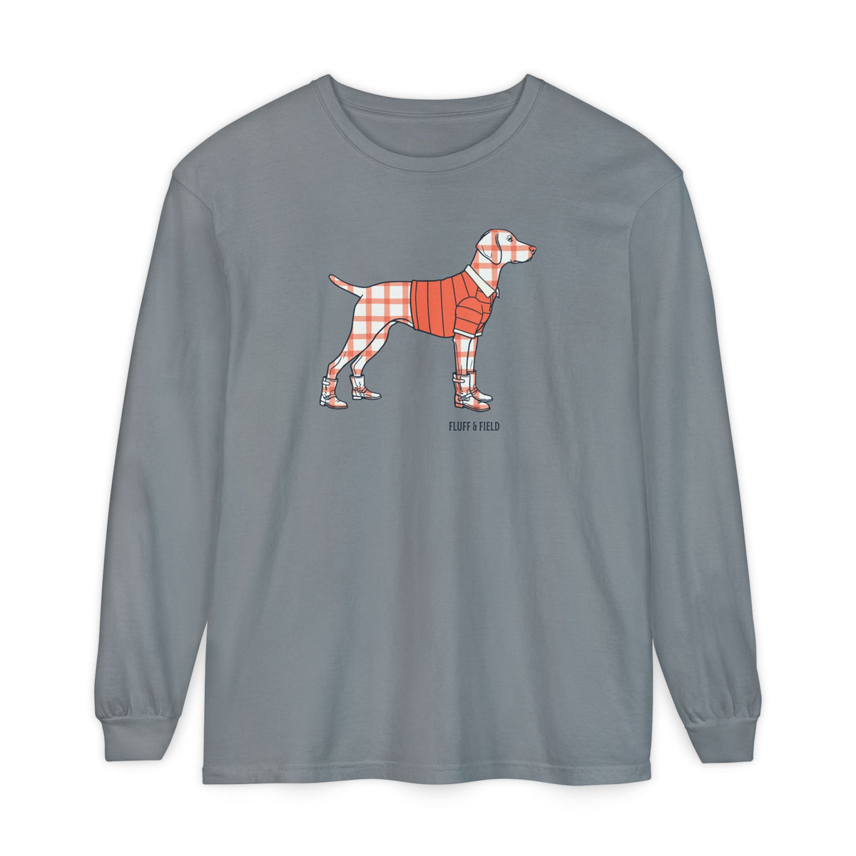 The Coral Windowpane - Longsleeve T-Shirt