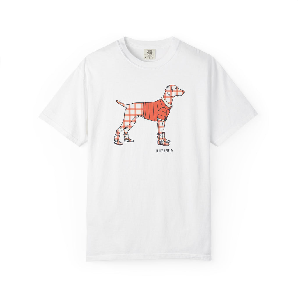 The Coral Windowpane T-Shirt