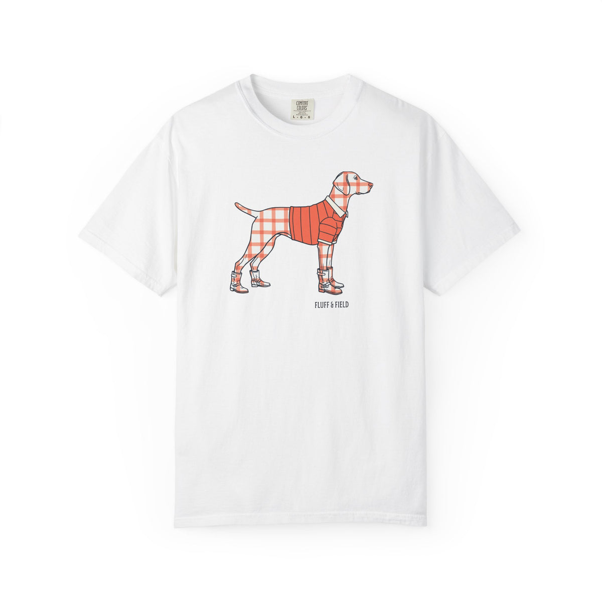 The Coral Windowpane T-Shirt