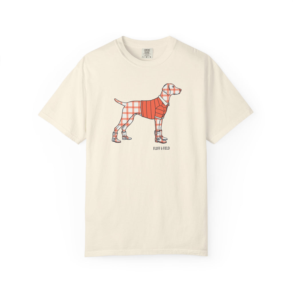 The Coral Windowpane T-Shirt