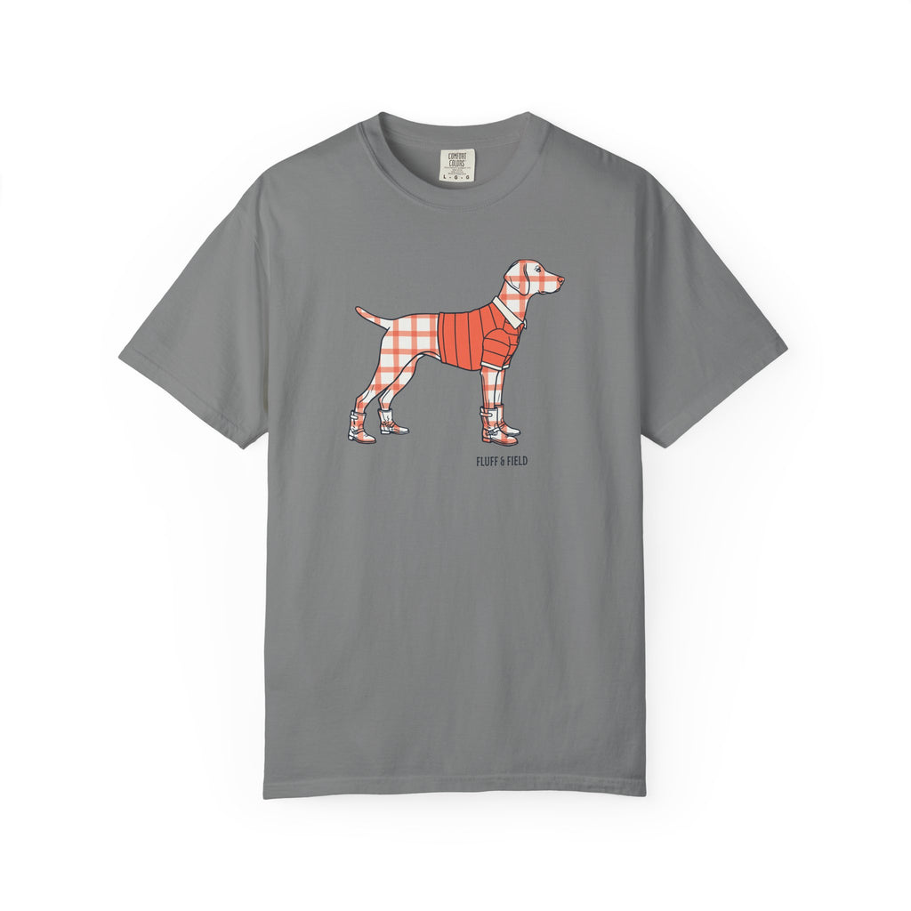 The Coral Windowpane T-Shirt