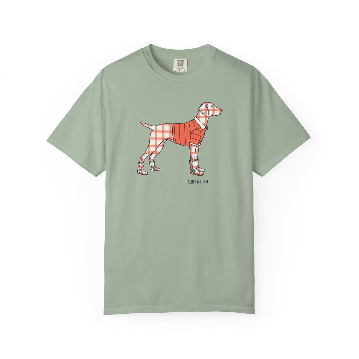 The Coral Windowpane T-Shirt
