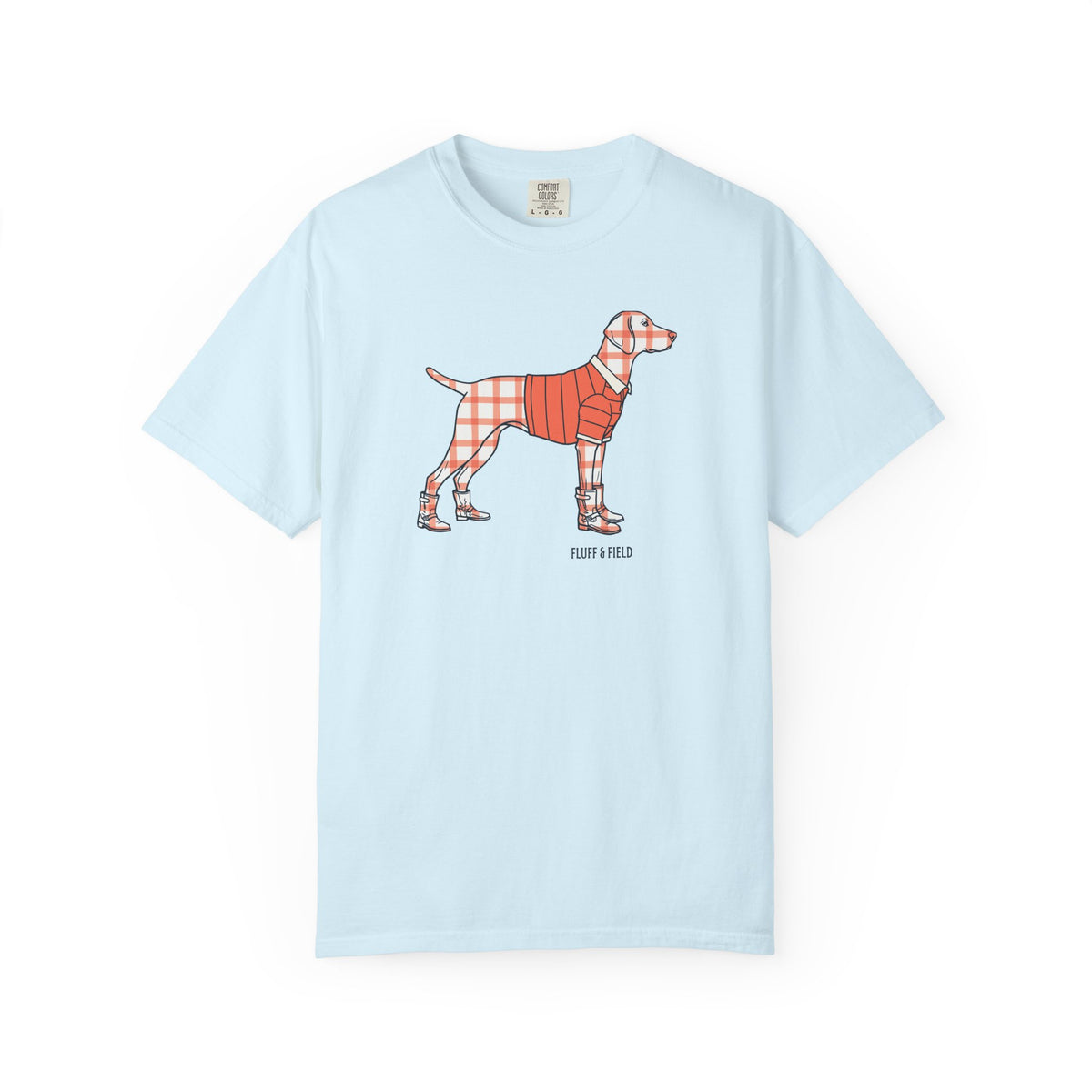 The Coral Windowpane T-Shirt